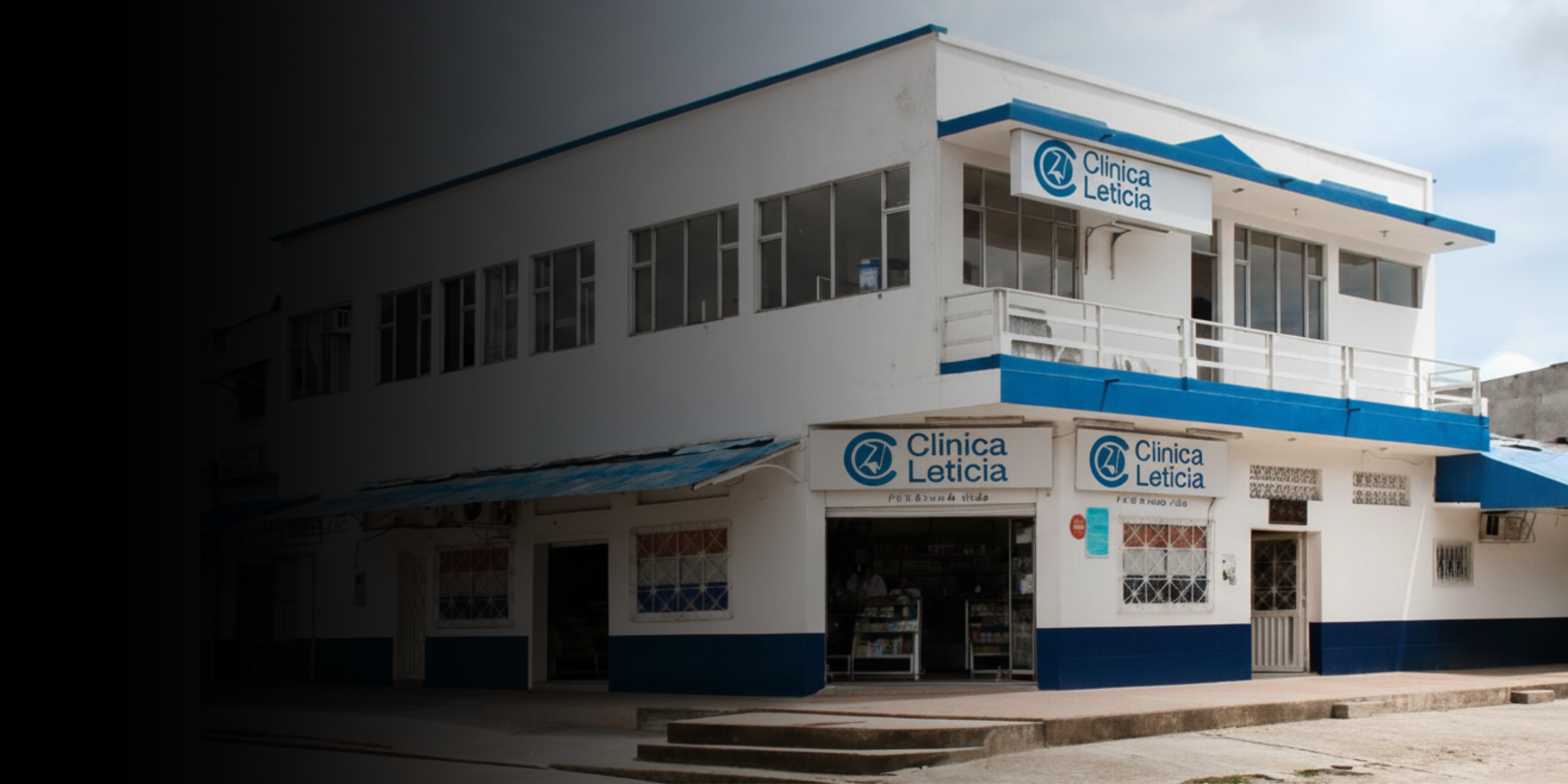 Fachada de la clínica
